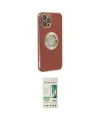 ieg™ iPhone 12 Pro Max Kılıf İz Form Serisi - Siyah 20D Premium Cam Ekran Koruyucu