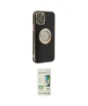 ieg™ iPhone 12 Pro Max Kılıf İz Form Serisi - Siyah 20D Premium Cam Ekran Koruyucu