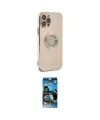 ieg™ iPhone 12 Pro Max Kılıf İz Form Serisi - Siyah 34D Izgaralı Cam