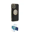 ieg™ iPhone 12 Pro Max Kılıf İz Form Serisi - Siyah 3D Antistatik Cam Ekran Koruyucu
