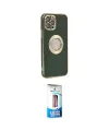 ieg™ iPhone 12 Pro Max Kılıf İz Form Serisi - Siyah 5D Eko Cam Ekran Koruyucu