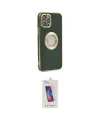 ieg™ iPhone 12 Pro Max Kılıf İz Form Serisi - Siyah Joko 5D Cam