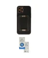 ieg™ iPhone 12 Pro Max Kılıf Kozmos Minimal Prime - Şeffaf Royal Nano Ekran Koruyucu