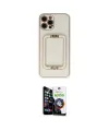 ieg™ iPhone 12 Pro Max Kılıf Kozmos Minimal Prime - Şeffaf Temperli Cam Ekran Koruyucu