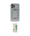 ieg™ iPhone 12 Pro Max Kılıf Kozmos Minimal Prime - Siyah 20D Premium Cam Ekran Koruyucu
