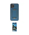 ieg™ iPhone 12 Pro Max Kılıf Kozmos Minimal Prime - Siyah 34D Izgaralı Cam