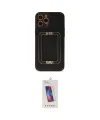 ieg™ iPhone 12 Pro Max Kılıf Kozmos Minimal Prime - Siyah Joko 5D Cam