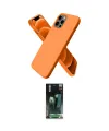 ieg™ iPhone 12 Pro Max Kılıf Kozmos Yansıma Özel Seri - Şeffaf 360 Full Body Arka Koruyucu