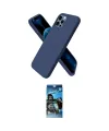 ieg™ iPhone 12 Pro Max Kılıf Kozmos Yansıma Özel Seri - Siyah 34D Izgaralı Cam