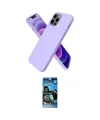 ieg™ iPhone 12 Pro Max Kılıf Kozmos Yansıma Özel Seri - Siyah 34D Izgaralı Cam