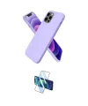 ieg™ iPhone 12 Pro Max Kılıf Kozmos Yansıma Özel Seri - Siyah 3D Antistatik Cam Ekran Koruyucu
