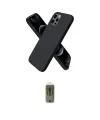 ieg™ iPhone 12 Pro Max Kılıf Kozmos Yansıma Özel Seri - Siyah Joko Magic 5D Hayalet Cam