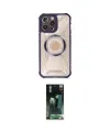 ieg™ iPhone 12 Pro Max Kılıf Kutup Modern - Şeffaf 360 Full Body Arka Koruyucu