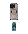 ieg™ iPhone 12 Pro Max Kılıf Kutup Modern - Siyah 18D Cam Ekran Koruyucu