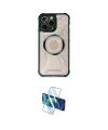 ieg™ iPhone 12 Pro Max Kılıf Kutup Modern - Siyah 3D Antistatik Cam Ekran Koruyucu