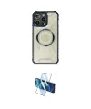 ieg™ iPhone 12 Pro Max Kılıf Kutup Modern - Siyah 3D Antistatik Cam Ekran Koruyucu