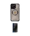 ieg™ iPhone 12 Pro Max Kılıf Kutup Modern - Siyah 3D Antistatik Hayalet Cam Ekran Koruyucu