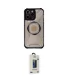 ieg™ iPhone 12 Pro Max Kılıf Kutup Modern - Siyah Bilvis Hayalet Cam Ekran Koruyucu