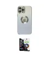 ieg™ iPhone 12 Pro Max Kılıf Kutup Yansıma Özel Seri - Şeffaf Temperli Cam Ekran Koruyucu