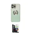 ieg™ iPhone 12 Pro Max Kılıf Kutup Yansıma Özel Seri - Şeffaf Temperli Cam Ekran Koruyucu