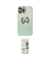 ieg™ iPhone 12 Pro Max Kılıf Kutup Yansıma Özel Seri - Siyah 20D Premium Cam Ekran Koruyucu