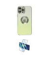 ieg™ iPhone 12 Pro Max Kılıf Kutup Yansıma Özel Seri - Siyah 3D Antistatik Seramik Nano Ekran Koruyucu