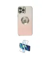 ieg™ iPhone 12 Pro Max Kılıf Kutup Yansıma Özel Seri - Siyah 3D Antistatik Seramik Nano Ekran Koruyucu