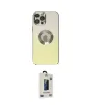 ieg™ iPhone 12 Pro Max Kılıf Kutup Yansıma Özel Seri - Siyah Bilvis Hayalet Cam Ekran Koruyucu