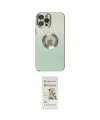 ieg™ iPhone 12 Pro Max Kılıf Kutup Yansıma Özel Seri - Siyah Mat Seramik Nano Ekran Koruyucu