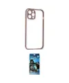 ieg™ iPhone 12 Pro Max Kılıf Nova Asil Özel Seri - Siyah 34D Izgaralı Cam
