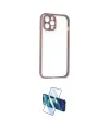 ieg™ iPhone 12 Pro Max Kılıf Nova Asil Özel Seri - Siyah 3D Antistatik Seramik Nano Ekran Koruyucu
