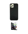 ieg™ iPhone 12 Pro Max Kılıf Nova Çizgi - Şeffaf Temperli Cam Ekran Koruyucu