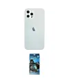 ieg™ iPhone 12 Pro Max Kılıf Nova Çizgi - Siyah 34D Izgaralı Cam