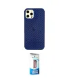 ieg™ iPhone 12 Pro Max Kılıf Nova Çizgi - Siyah 5D Eko Cam Ekran Koruyucu