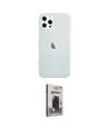 ieg™ iPhone 12 Pro Max Kılıf Nova Çizgi - Siyah Bilvis Hayalet Cam Ekran Koruyucu
