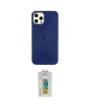 ieg™ iPhone 12 Pro Max Kılıf Nova Çizgi - Siyah Polymer Nano Ekran Koruyucu