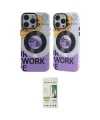 ieg™ iPhone 12 Pro Max Kılıf Nova Doku Koleksiyonu - Siyah 20D Premium Cam Ekran Koruyucu