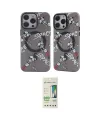 ieg™ iPhone 12 Pro Max Kılıf Nova Doku Koleksiyonu - Siyah 20D Premium Cam Ekran Koruyucu