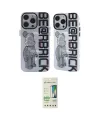 ieg™ iPhone 12 Pro Max Kılıf Nova Doku Koleksiyonu - Siyah 20D Premium Cam Ekran Koruyucu