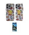 ieg™ iPhone 12 Pro Max Kılıf Nova Doku Koleksiyonu - Siyah 34D Izgaralı Cam
