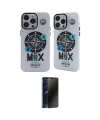 ieg™ iPhone 12 Pro Max Kılıf Nova Doku Koleksiyonu - Siyah 3D Antistatik Hayalet Cam Ekran Koruyucu