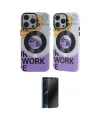 ieg™ iPhone 12 Pro Max Kılıf Nova Doku Koleksiyonu - Siyah 3D Antistatik Hayalet Cam Ekran Koruyucu