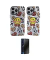 ieg™ iPhone 12 Pro Max Kılıf Nova Doku Koleksiyonu - Siyah 3D Antistatik Hayalet Cam Ekran Koruyucu
