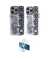 ieg™ iPhone 12 Pro Max Kılıf Nova Doku Koleksiyonu - Siyah 3D Antistatik Seramik Nano Ekran Koruyucu