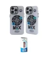 ieg™ iPhone 12 Pro Max Kılıf Nova Doku Koleksiyonu - Siyah 5D Eko Cam Ekran Koruyucu