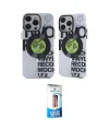 ieg™ iPhone 12 Pro Max Kılıf Nova Doku Koleksiyonu - Siyah 5D Eko Cam Ekran Koruyucu