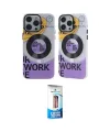 ieg™ iPhone 12 Pro Max Kılıf Nova Doku Koleksiyonu - Siyah 5D Eko Cam Ekran Koruyucu