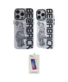 ieg™ iPhone 12 Pro Max Kılıf Nova Doku Koleksiyonu - Siyah Joko 5D Cam