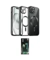 ieg™ iPhone 12 Pro Max Kılıf Nova Işık Özel Seri - Şeffaf 360 Full Body Arka Koruyucu