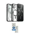ieg™ iPhone 12 Pro Max Kılıf Nova Işık Özel Seri - Şeffaf Royal Nano Ekran Koruyucu